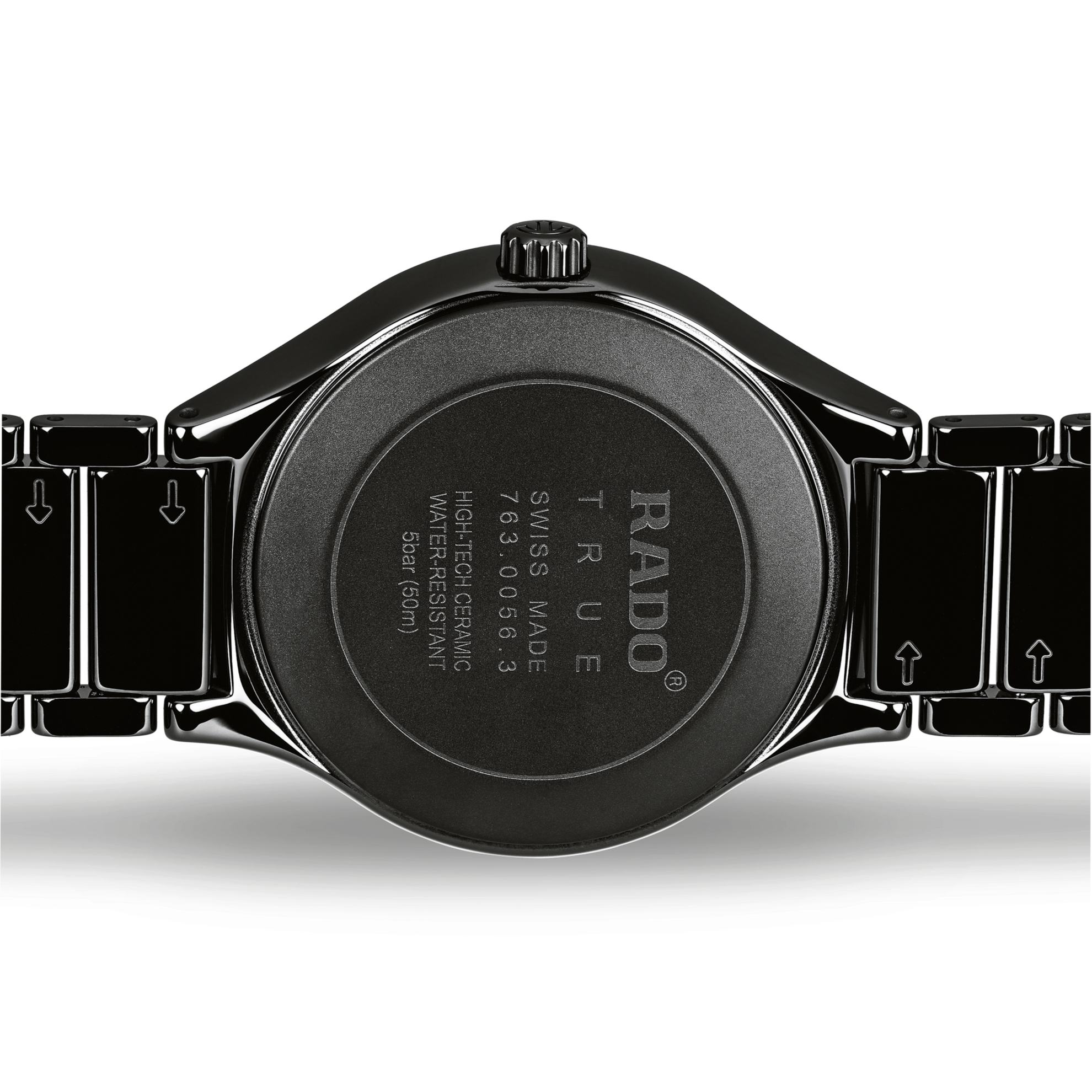 Rado True Black Dial Black Ceramic Watch For Men's - Kamal Watch Company