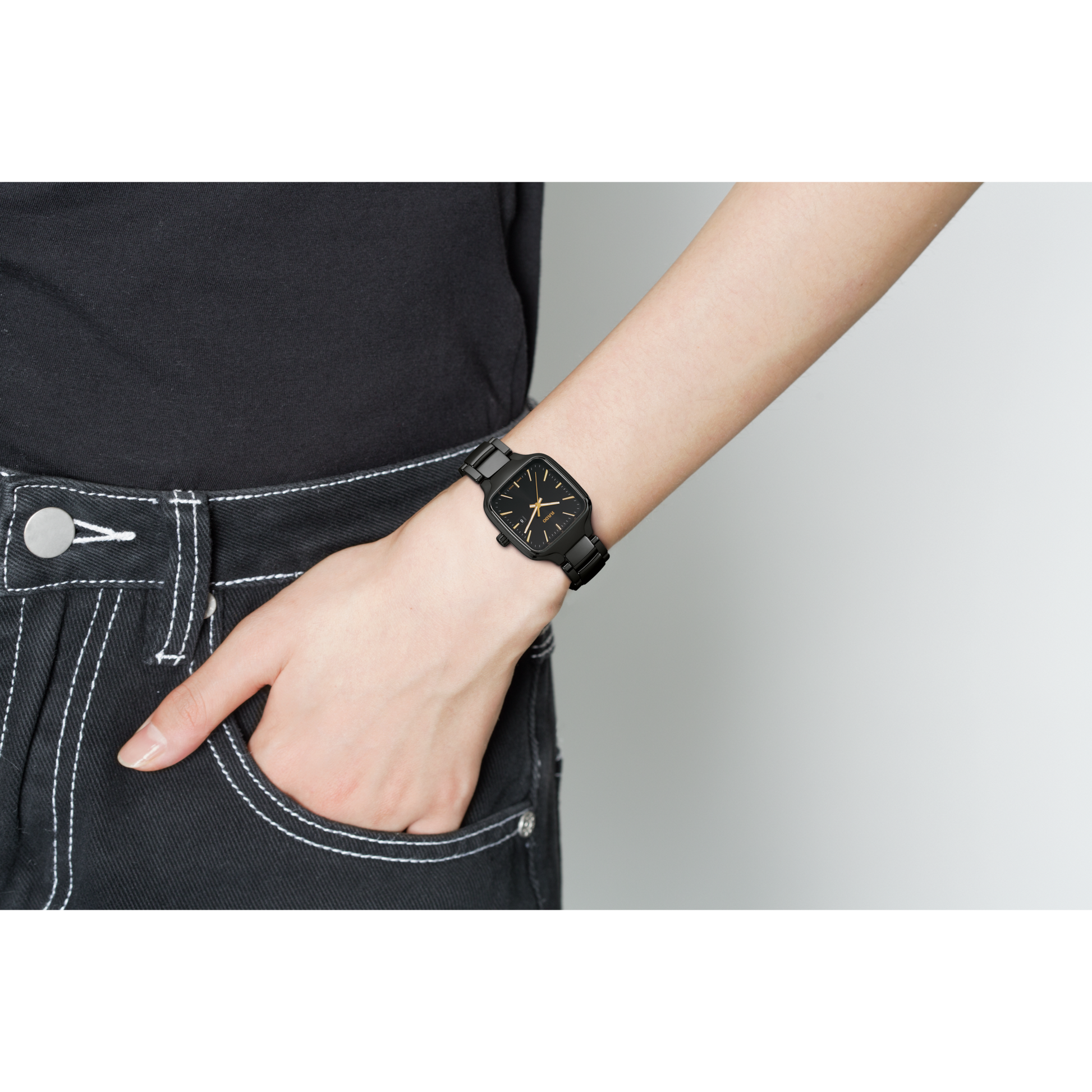 Rado True Square High-tech Ceramic Women Watch - Kamal Watch Company