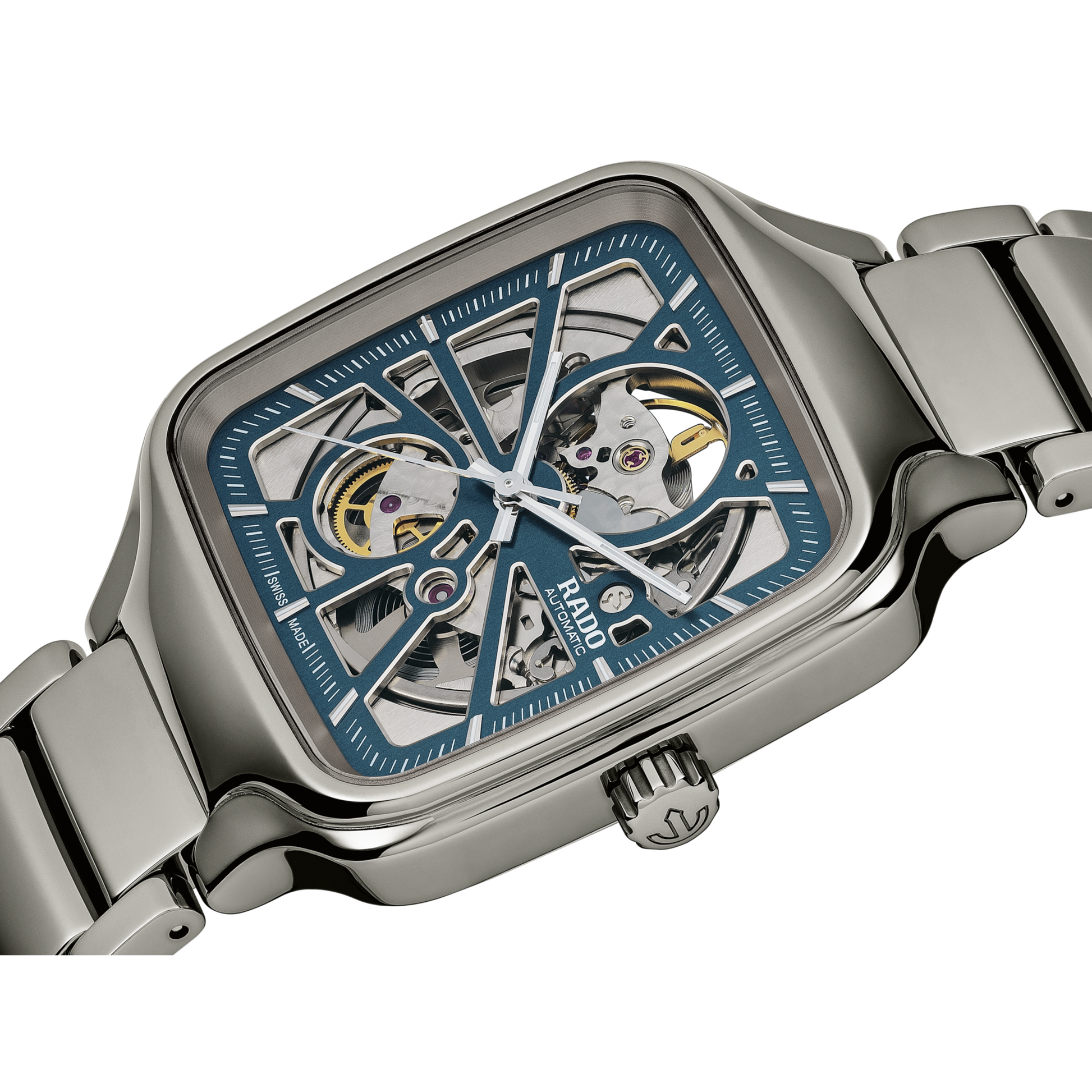 Rado True Square Open Heart Unisex Ceramic Watch - Kamal Watch Company