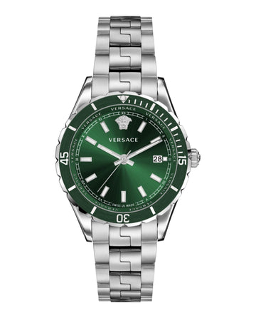 VERSACE MENS STAINLESS STEEL 42 MM HELLENYIUM BRACELET WATCH VE3A01022 - Kamal Watch Company