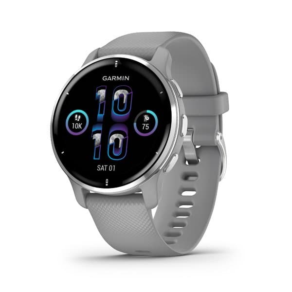 GARMIN Venu 2 Plus Silver with Powder Gray 010-02496-50 - Kamal Watch Company