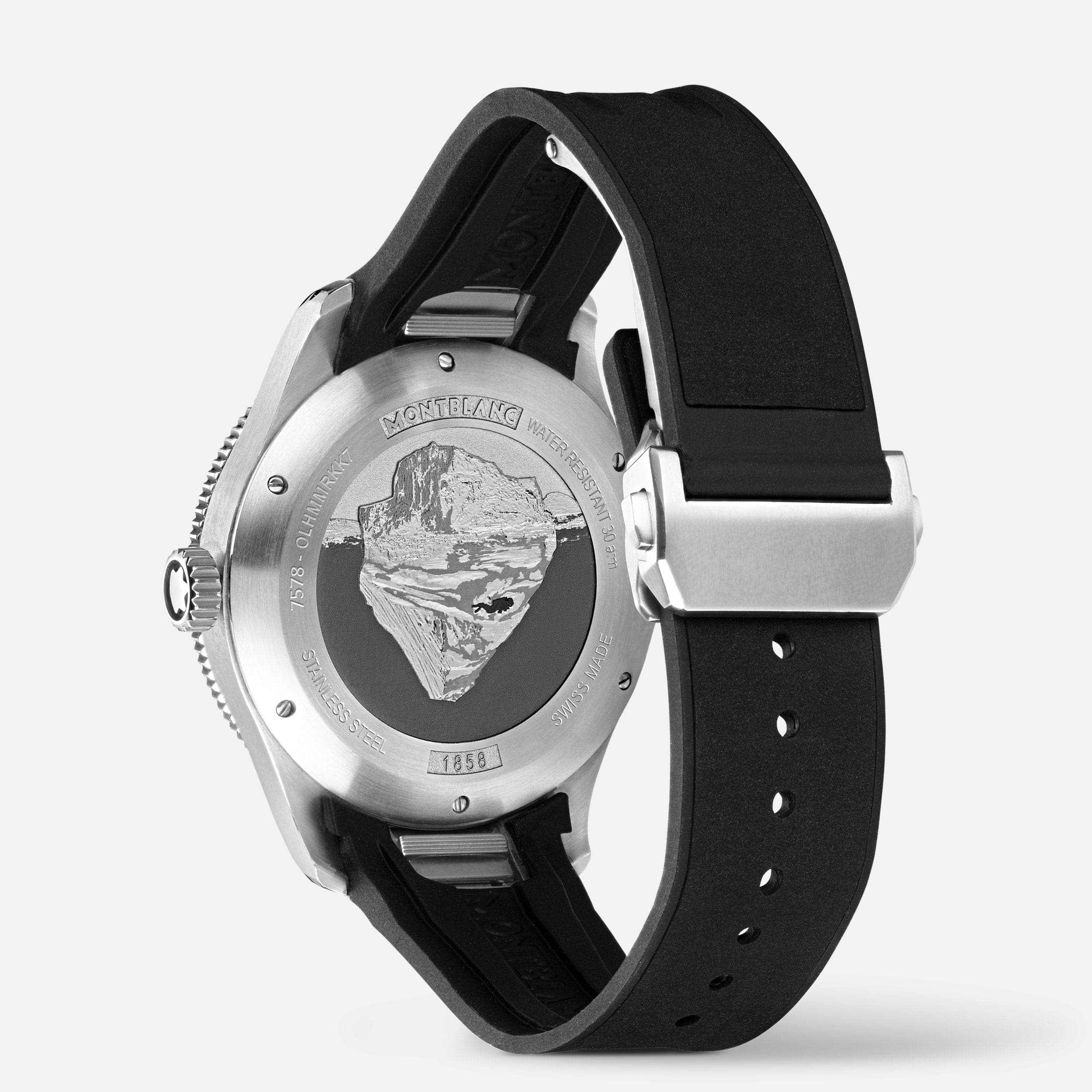 Montblanc 1858 Iced Sea Automatic Date MB129372 - Kamal Watch Company