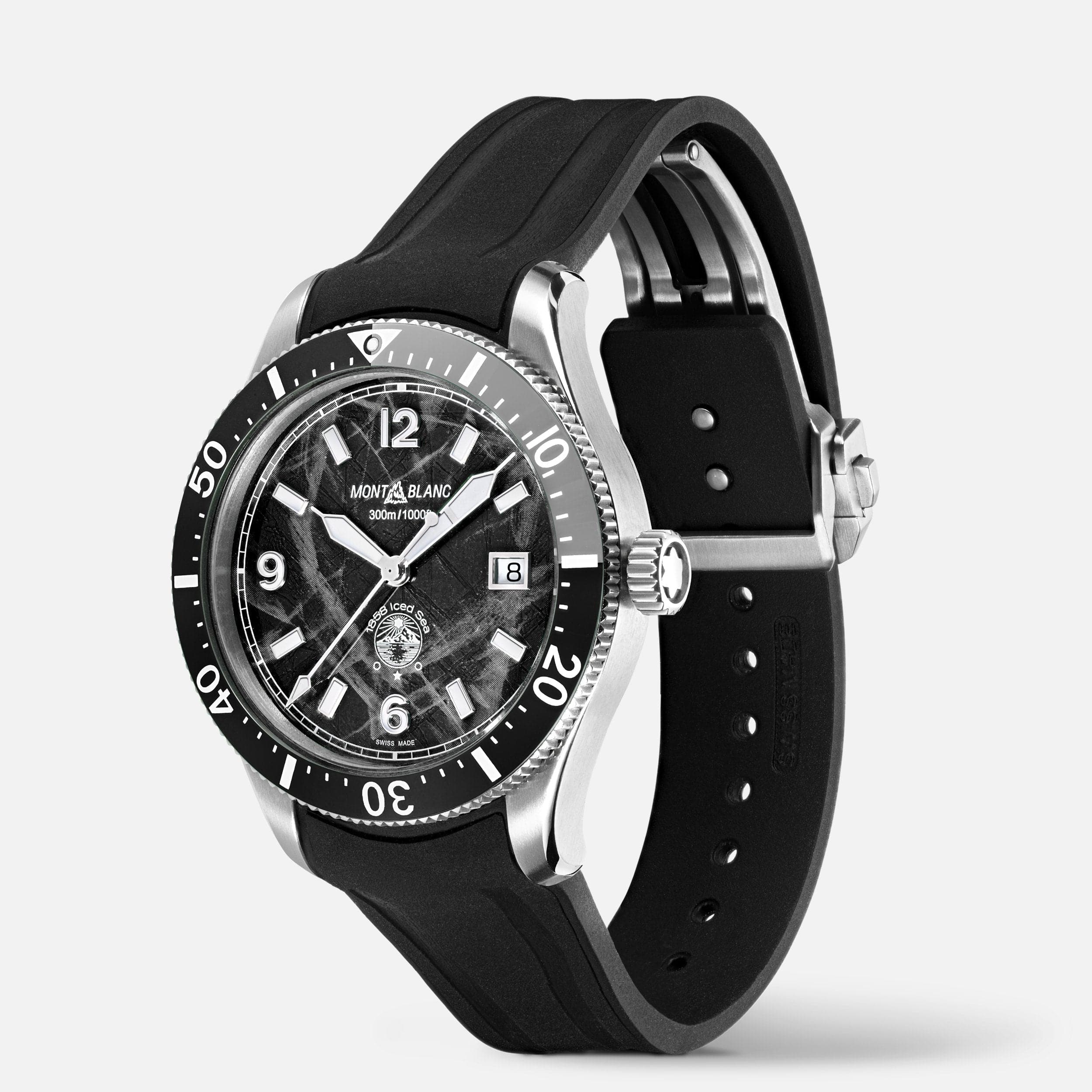 Montblanc 1858 Iced Sea Automatic Date MB129372 - Kamal Watch Company