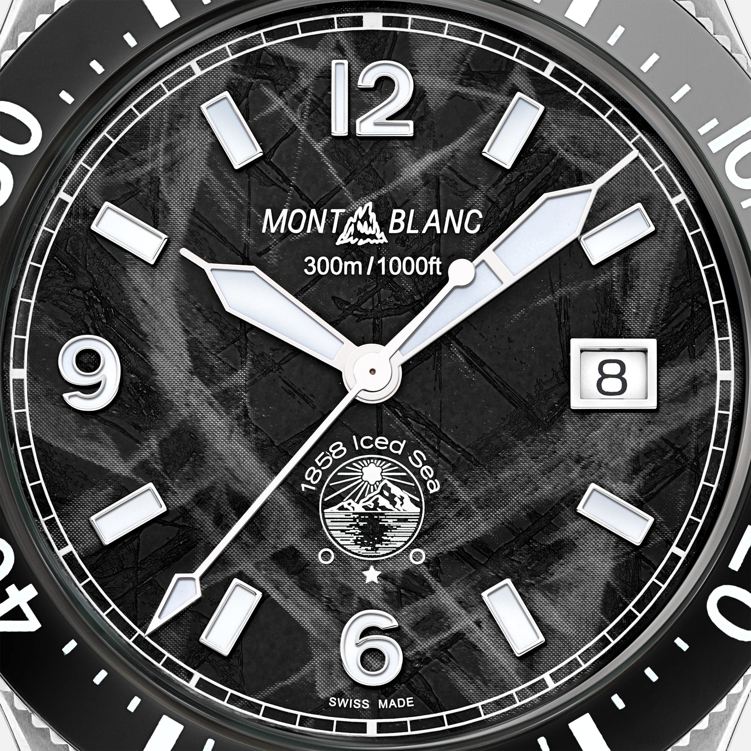 Montblanc 1858 Iced Sea Automatic Date MB129372 - Kamal Watch Company