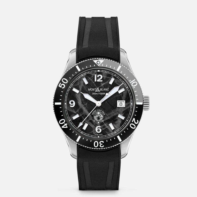 Montblanc 1858 Iced Sea Automatic Date MB129372 - Kamal Watch Company