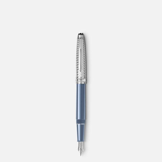 Montblanc Meisterstück Glacier Doué Fountain Pen (F) MB129402 - Kamal Watch Company
