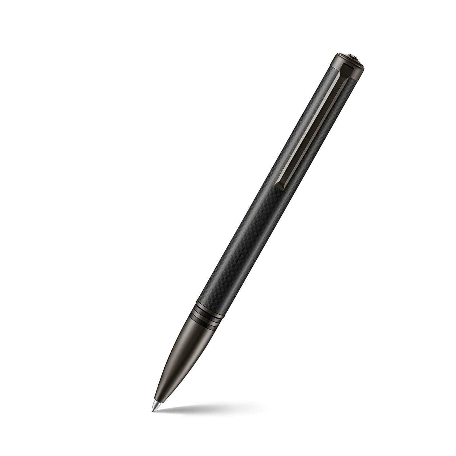 LAPIS BARD Contemporary Special Edition Torque Ballpoint Pen - Carbon Fibre with Gunmetal Trim WP31612 - Kamal Watch Company