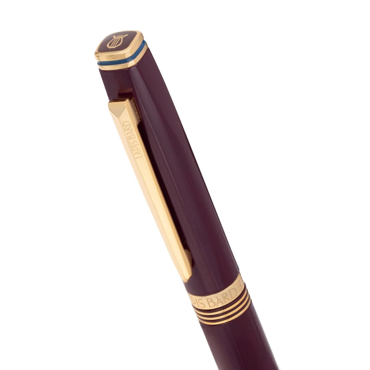 LAPIS BARD Contemporary Bordeaux Ballpoint Pen – Gold Trims WP32628 - Kamal Watch Company
